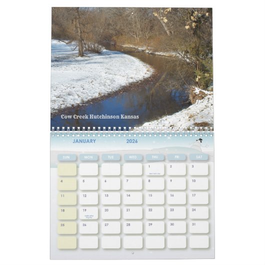 Kalender voor Kansas Sunset en Landscapes (Jan 2026)