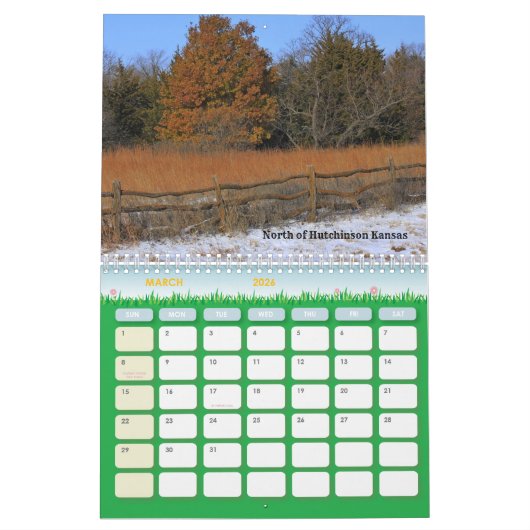 Kalender voor Kansas Sunset en Landscapes (Mar 2026)