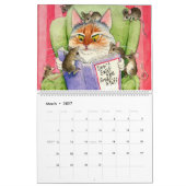 kalender voor kattenillustraties (Mar 2027)