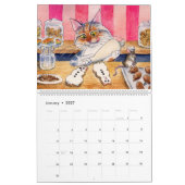 kalender voor kattenillustraties (Jan 2027)