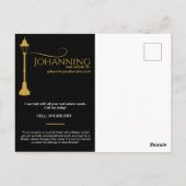 Kalender voor Lamp Post Real Estate Football Briefkaart (Achterkant)