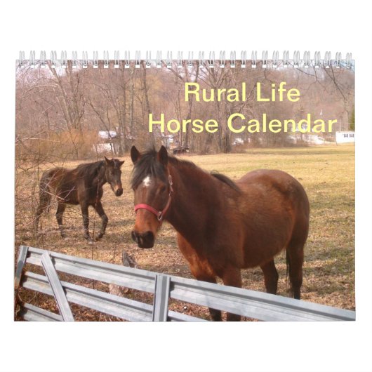 Kalender voor landelijke levenspaarden (Hoes)
