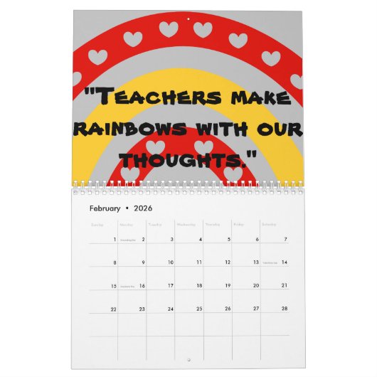 Kalender voor leraren (Feb 2026)