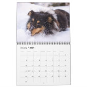 Kalender voor liefhebbers van honden van gemiddeld (Jan 2027)