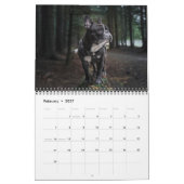 Kalender voor liefhebbers van honden van gemiddeld (Feb 2027)