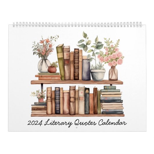 Kalender voor literaire citaten 2024 (Hoes)