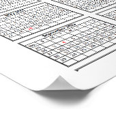 kalender voor locomotieven poster (Hoek)