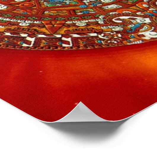 kalender voor poster-maya-aztec poster (Hoek)