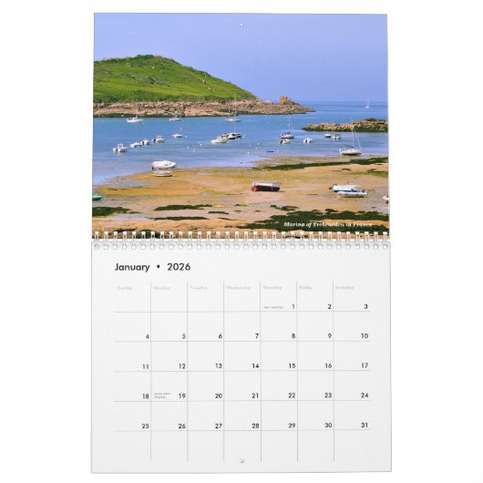 kalender voor rotskousten (Jan 2026)