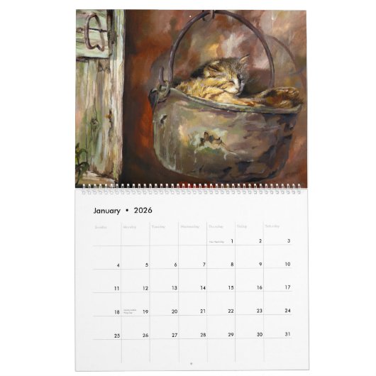 Kalender voor schone kunsten 2025 (Jan 2026)