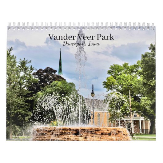 Kalender voor Vander Veer Park (Davenport, Iowa) (Hoes)