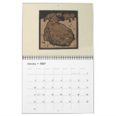 Kalender voor vierkantsdieren - Schema's op de wer (Jan 2027)