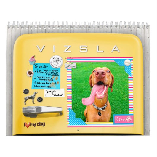 Kalender voor VIZSLA Retro-koelkast (Hoes)