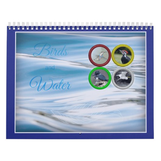 Kalender voor vogels en water (middelgrote schaal) (Hoes)