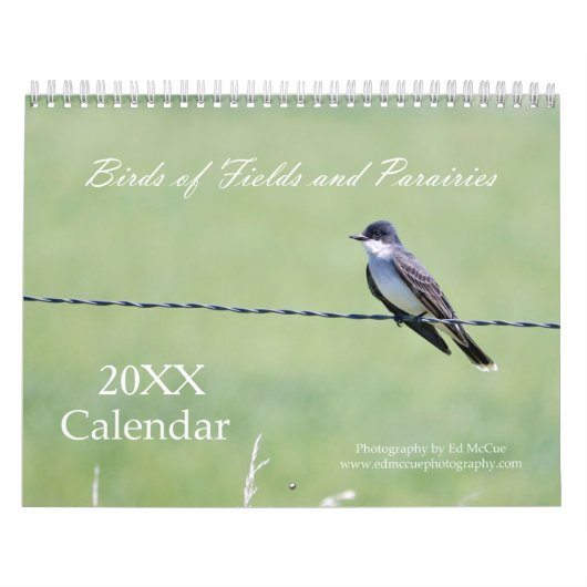 Kalender voor vogels in de velden en Prairies (Hoes)