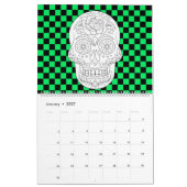 Kalender voor volwassen suikerschedel (Jan 2027)