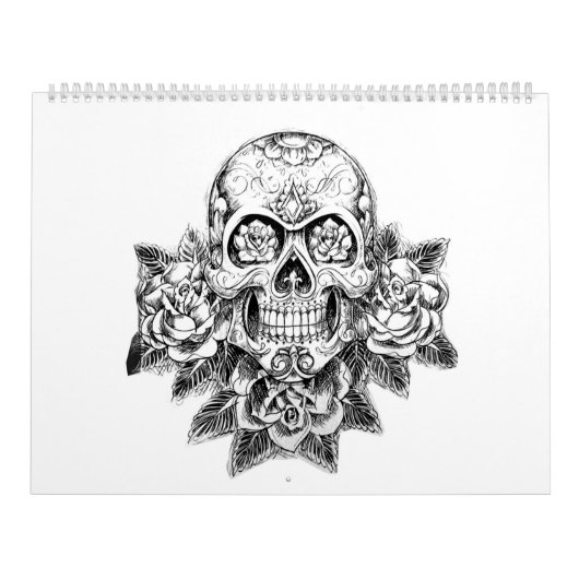 Kalender voor volwassen suikerschedel (Hoes)