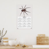 Kalender voor Wolf Spider 2015 Poster (Keuken)