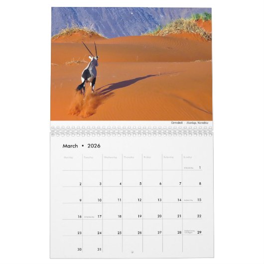 Kalender voor zoogdieren 2021 door Chris Milligan (Mar 2026)