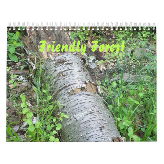 Kalender - vriendelijk bos (Hoes)