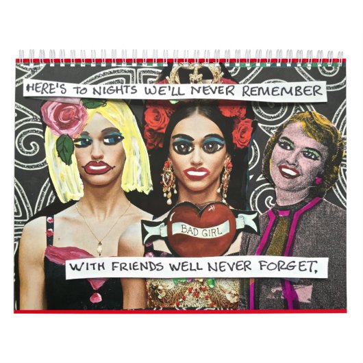 kalender VULT MET BAD GIRL ART (Hoes)