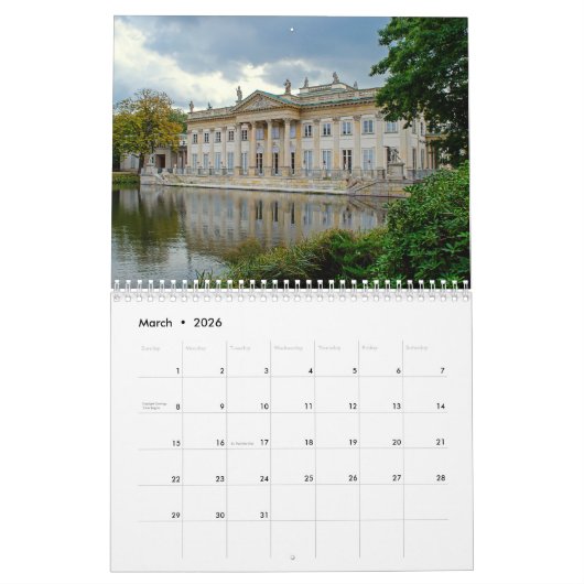 Kalender Warschau Polen 2025 (Mar 2026)