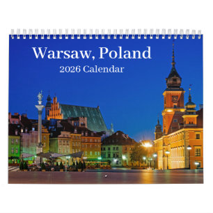 Kalender Warschau Polen 2025