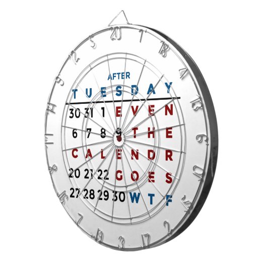 Kalender wat de WTF Dartbord (Voorkant Rechts)