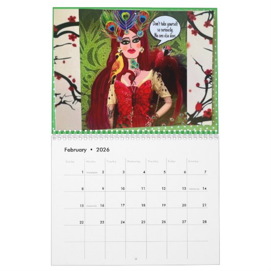 Kalender- Wees een slechte ** elke dag Kalender (Feb 2026)