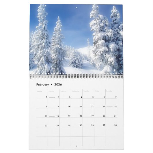 Kalender-Winter Kalender (Feb 2026)