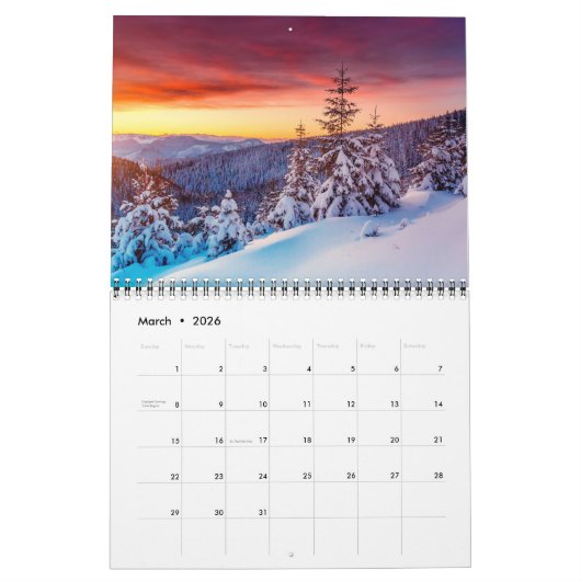 Kalender-Winter Kalender (Mar 2026)