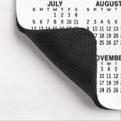 Kalender - witte achtergrond - Verticaal Muismat (Hoek)