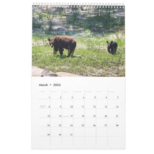 Kalender Yosemite Park (Mar 2026)