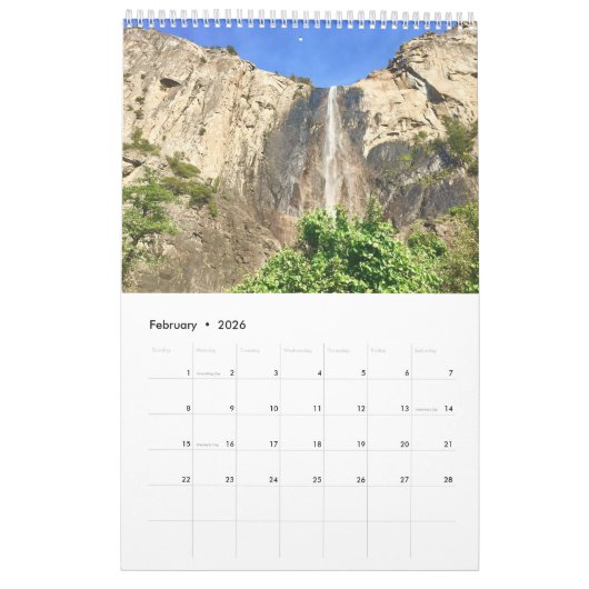 Kalender Yosemite Park (Feb 2026)