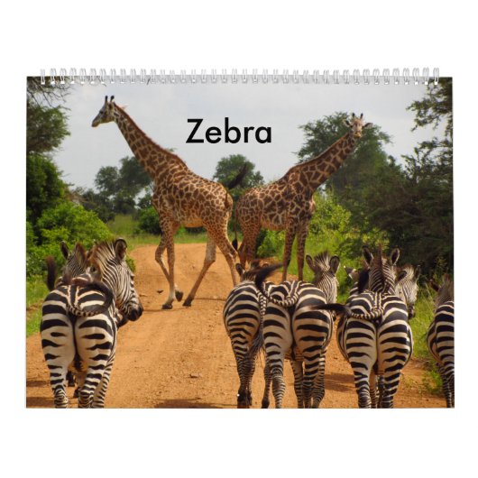 Kalender-Zebra Kalender (Hoes)
