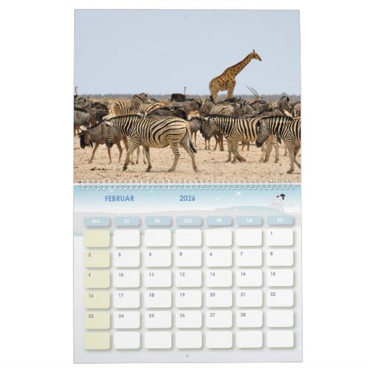 Kalender-Zebra Kalender (Feb 2026)