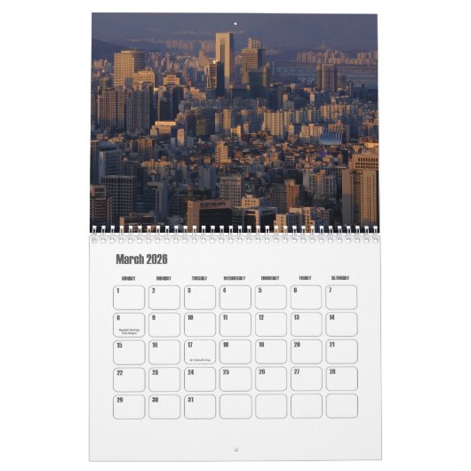 Kalender Zuid-Korea (Mar 2026)