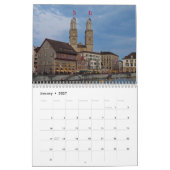 Kalender Zürich Zwitserland 2027 (Jan 2027)