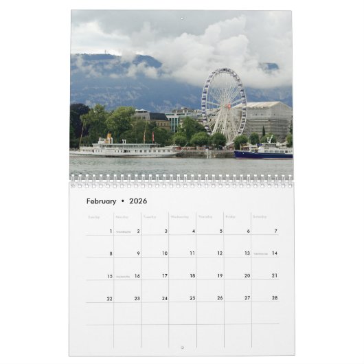 Kalender Zwitserland 2026 (Feb 2026)