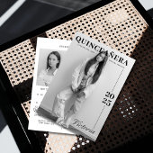 Kalenderblad quinceañera bewaar de datum kaart