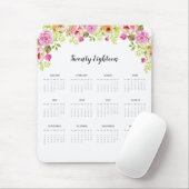 Kalenderbloemen 2018 muismat (Met muis)