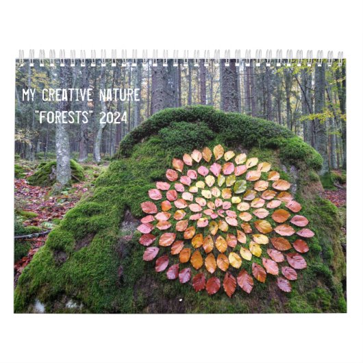 kalenderbossen 2024 art landart natuur kalender (Hoes)