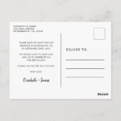 Kalenderfoto bruiloft Sla de datum op Briefkaart (Achterkant)