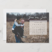 Kalenderfoto Save the Date Uitnodiging (Voorkant)