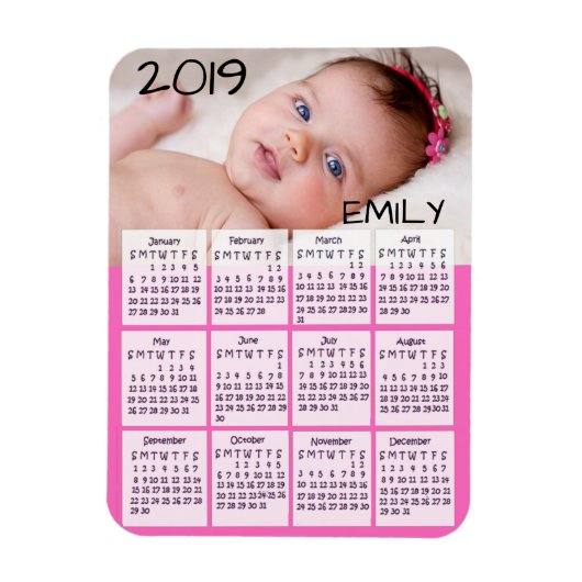 Kalenderfotomagneet 2019 magneet (Verticaal)
