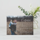 Kalenderfotoscript sla de datum op kaart (Staand voorkant)