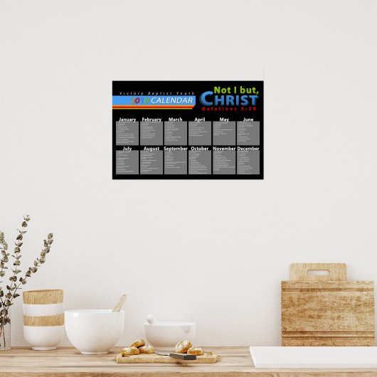 kalendergebeurtenissen poster (Keuken)