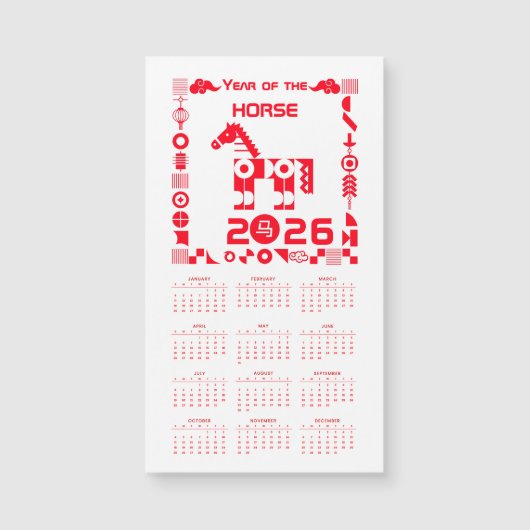 Kalenderjaar van het Paard 2026 (Voorkant)