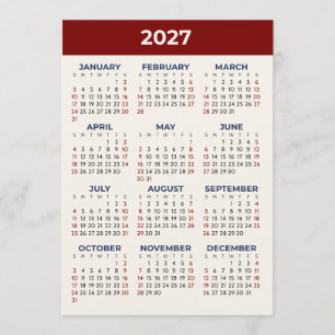 Kalenderkaart 2027 volledige jaarkijk aangepaste k programmakaart