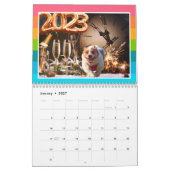 Kalenderkotterhonden en dinosaurussen kalender (Jan 2027)